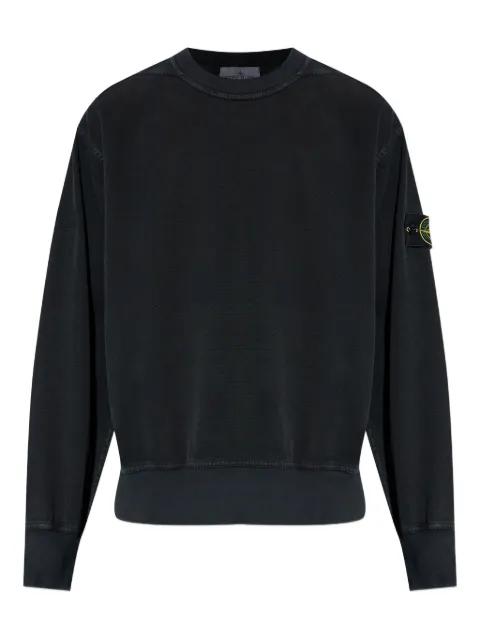Compass-badge crew-neck sweatshirt by STONE ISLAND