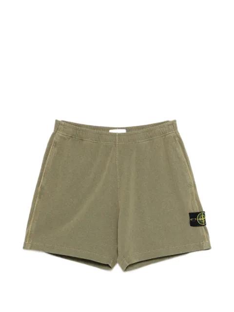 Compass badge-detail shorts by STONE ISLAND