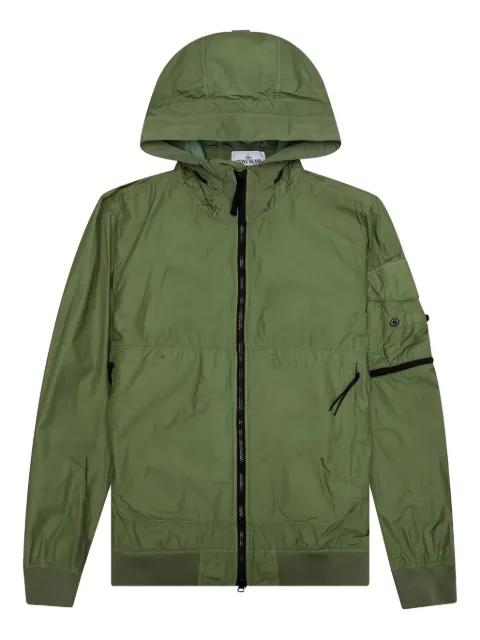 Compass-badge hoodied jacket by STONE ISLAND