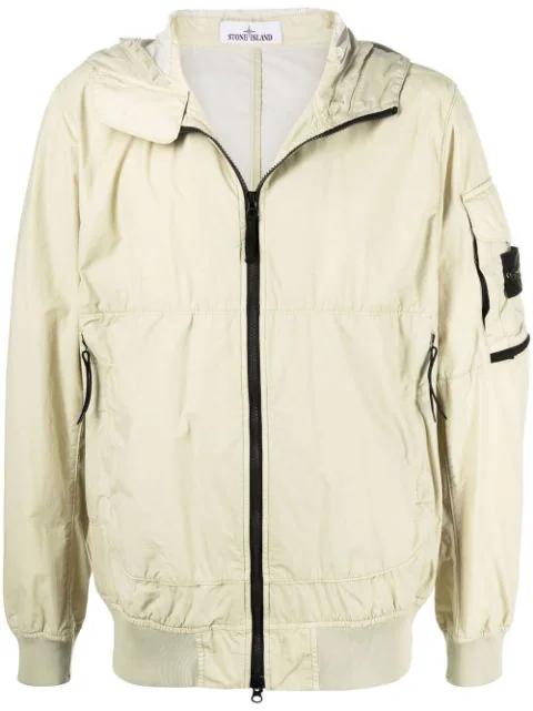 Compass badge lightweight hoodied jacket by STONE ISLAND