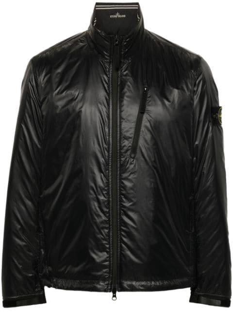 Compass-badge lightweight padded jacket by STONE ISLAND