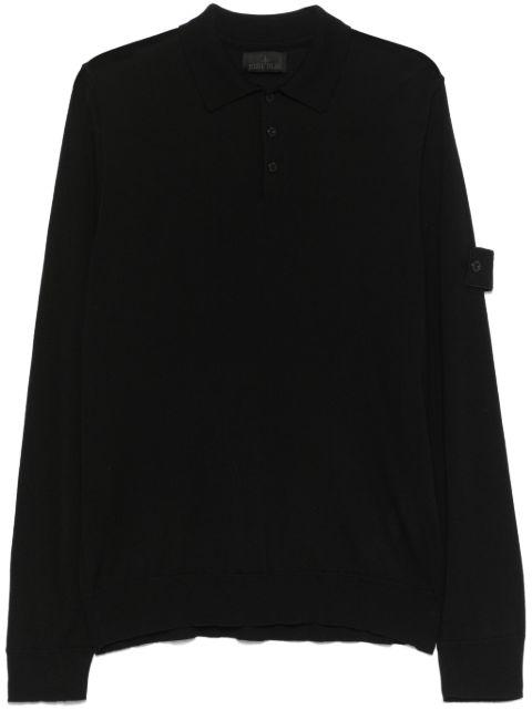 Compass-badge polo sweater by STONE ISLAND