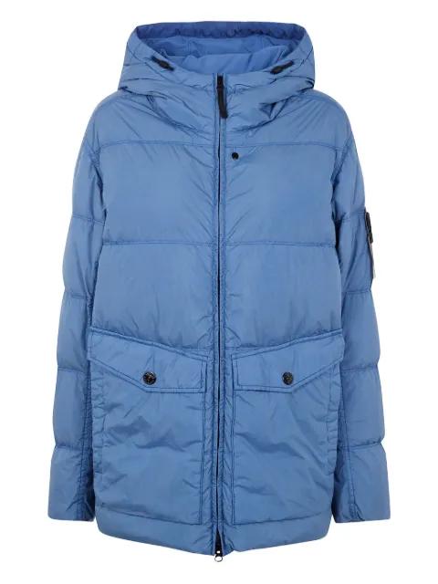Compass-badge puffer jacket by STONE ISLAND