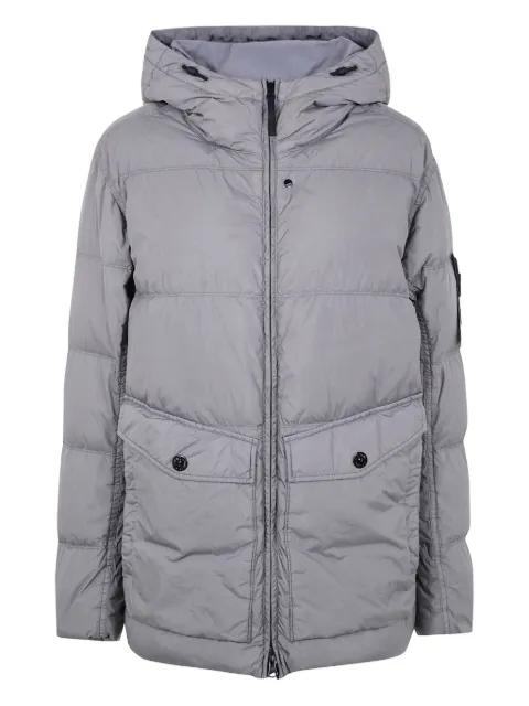 Compass-badge puffer jacket by STONE ISLAND