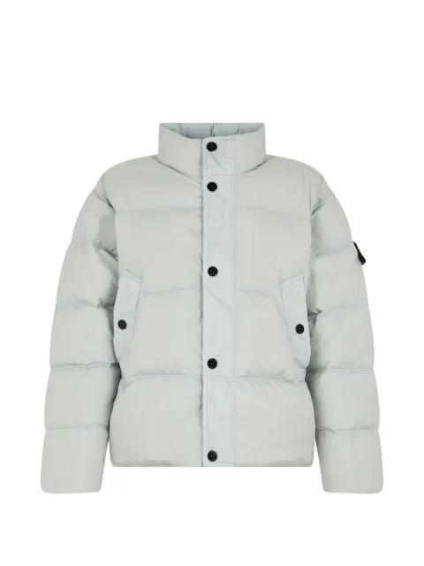 Compass-badge quilted jacket by STONE ISLAND