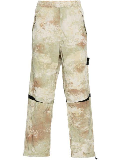 Compass-badge shell pants by STONE ISLAND