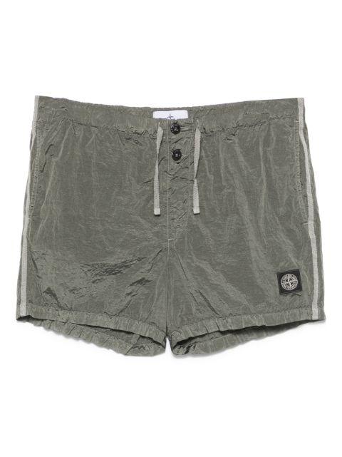 Compass-badge shorts by STONE ISLAND