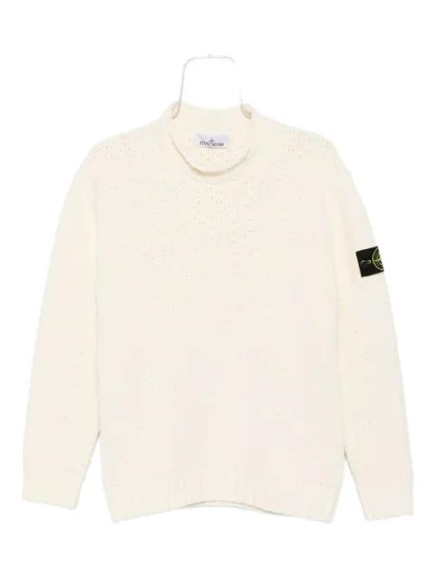 Compass-badge sweater by STONE ISLAND