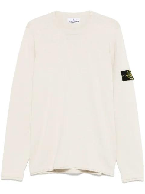 Compass-badge sweater by STONE ISLAND