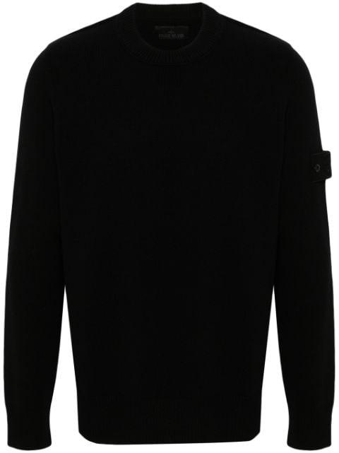 Compass-badge sweater by STONE ISLAND