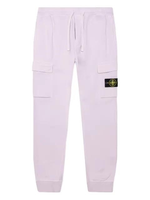 Compass-badge track pants by STONE ISLAND