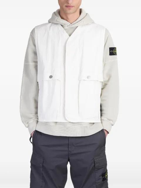 Compass-badge vest by STONE ISLAND