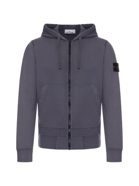 Compass-badge zip-up hoodie by STONE ISLAND