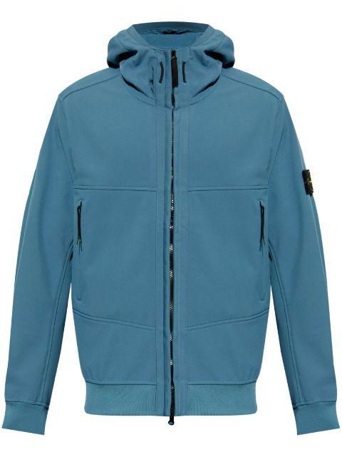 Compass-logo zip-front jacket by STONE ISLAND