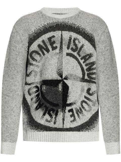 Compass-motif jumper by STONE ISLAND