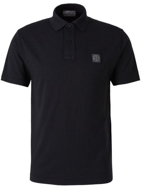 Compass-motif polo shirt by STONE ISLAND