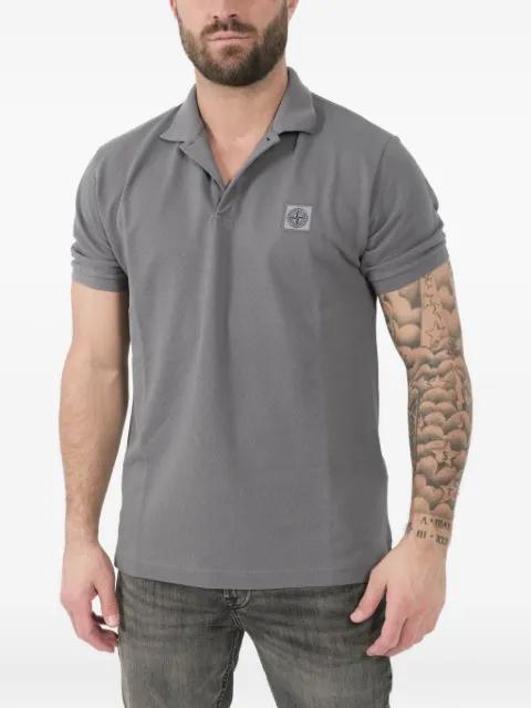 Compass-motif polo shirt by STONE ISLAND