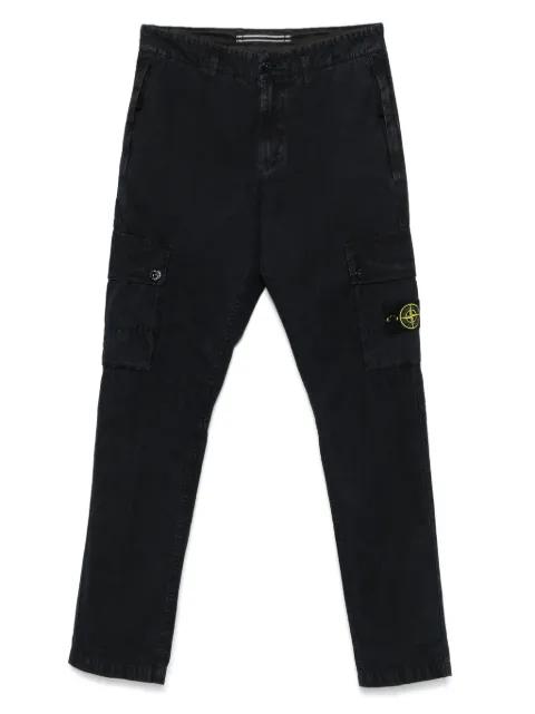 Compass-patch cargo pants by STONE ISLAND