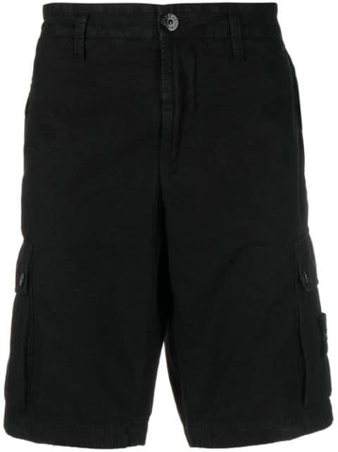 Compass-patch cargo shorts by STONE ISLAND