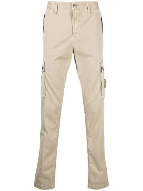 Compass-patch cargo trousers by STONE ISLAND
