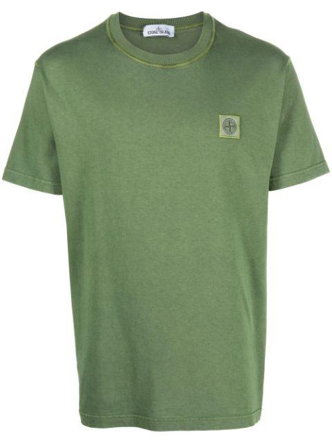 Compass patch cotton T-shirt by STONE ISLAND
