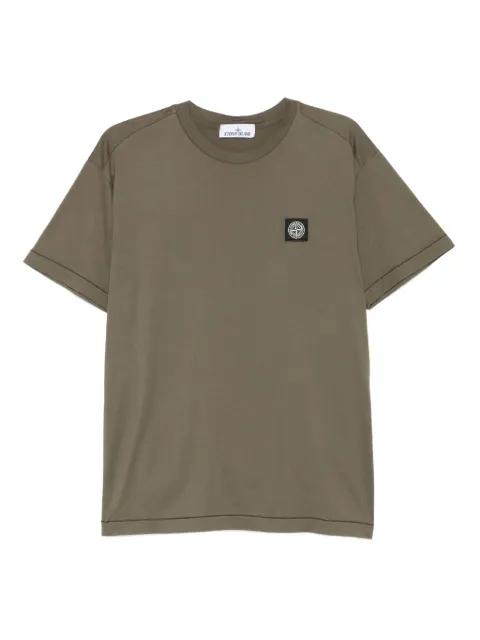 Compass-patch cotton T-shirt by STONE ISLAND