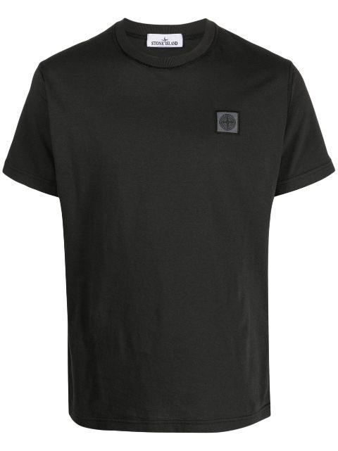 Compass-patch cotton T-shirt by STONE ISLAND