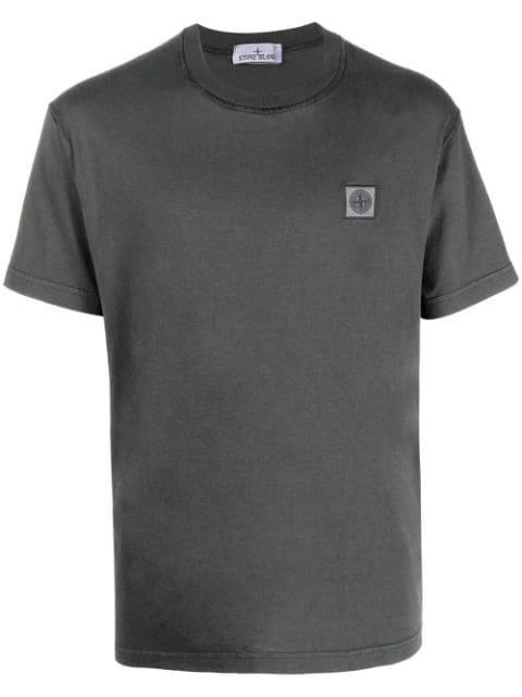 Compass-patch cotton T-shirt by STONE ISLAND