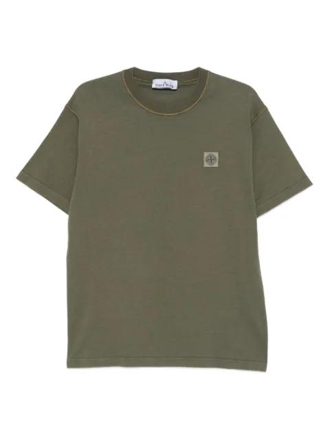 Compass-patch cotton T-shirt by STONE ISLAND