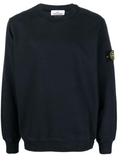 Compass-patch cotton sweatshirt by STONE ISLAND