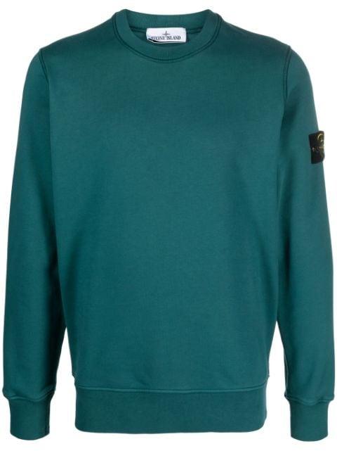 Compass-patch cotton sweatshirt by STONE ISLAND
