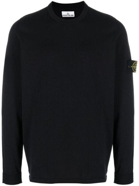 Compass-patch crew-neck sweater by STONE ISLAND