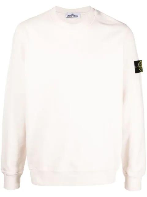 Compass-patch crew-neck sweatshirt by STONE ISLAND
