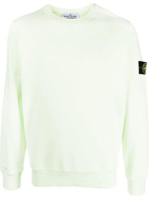 Compass-patch crew-neck sweatshirt by STONE ISLAND