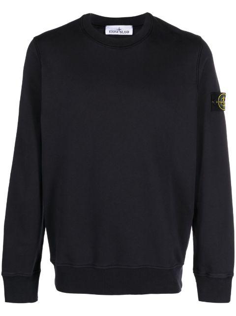 Compass-patch crew-neck sweatshirt by STONE ISLAND
