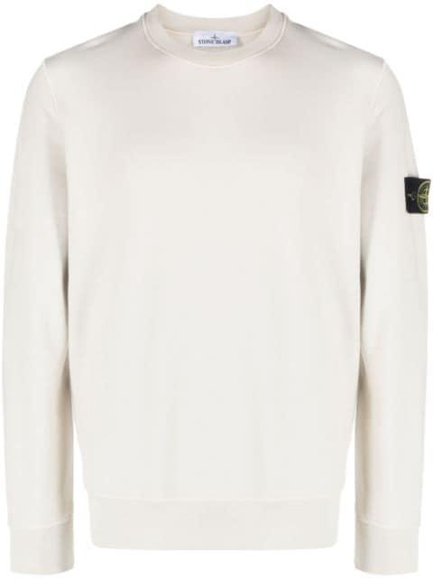 Compass-patch crew-neck sweatshirt by STONE ISLAND