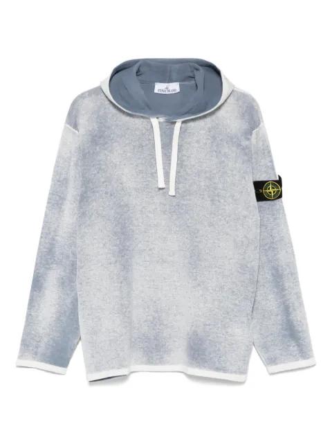 Compass-patch hoodie by STONE ISLAND