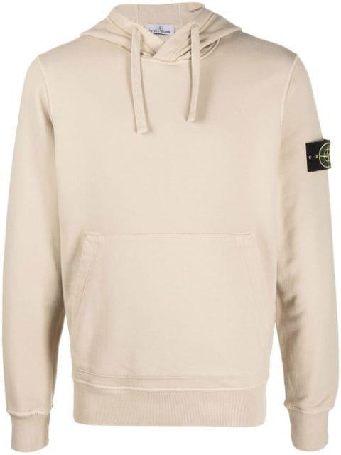 Compass patch hoodie by STONE ISLAND