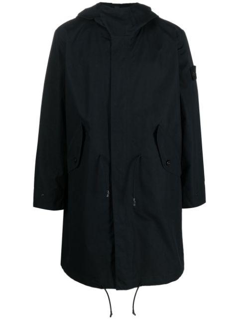 Compass-patch long-sleeved coat by STONE ISLAND