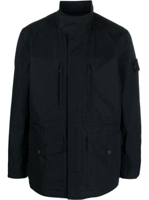 Compass-patch long-sleeved jacket by STONE ISLAND