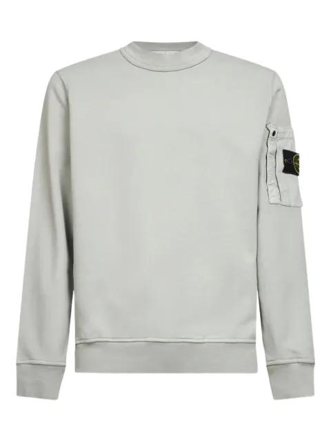 Compass-patch pocket-detail sweatshirt by STONE ISLAND