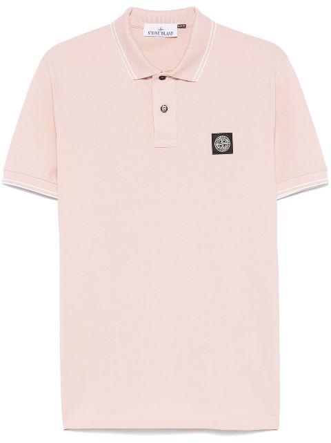 Compass-patch polo shirt by STONE ISLAND