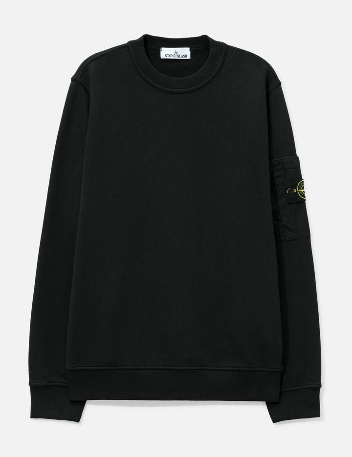 Cotton Fleece Crewneck Sweatshirt With Seasonal Pocket by STONE ISLAND