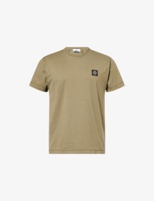 Crewneck Logo-Patch Cotton T-shirt by STONE ISLAND