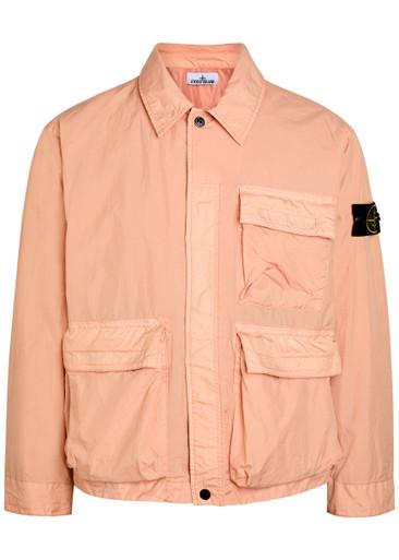 Crinkled shell jacket by STONE ISLAND