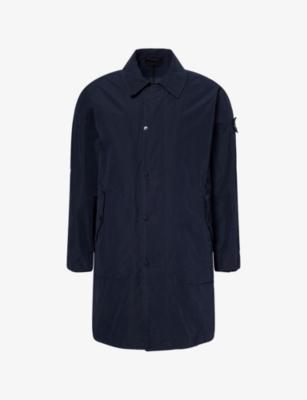 David Light-TC S.I. Ghost Badge Woven Overcoat by STONE ISLAND