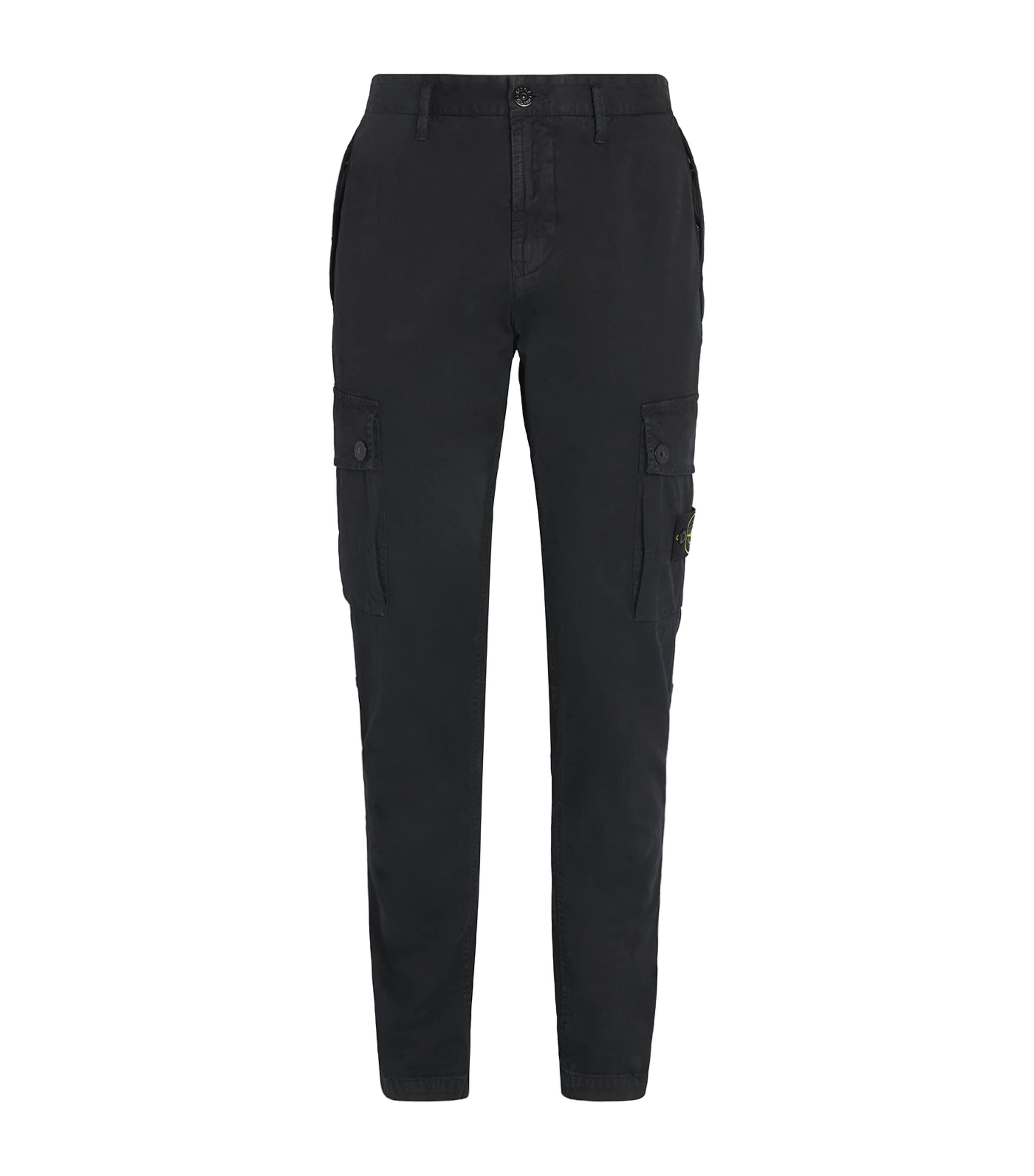 Faded Slim Cargo Trousers by STONE ISLAND