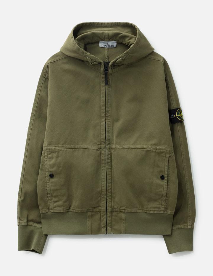 Garment Dyed Panama Zip-Up Hoodie by STONE ISLAND
