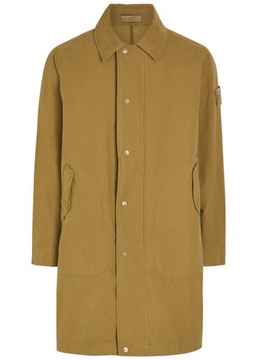 Ghost brushed poplin coat by STONE ISLAND