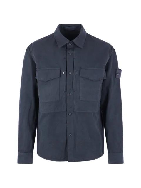Ghost buttoned badge shirt by STONE ISLAND